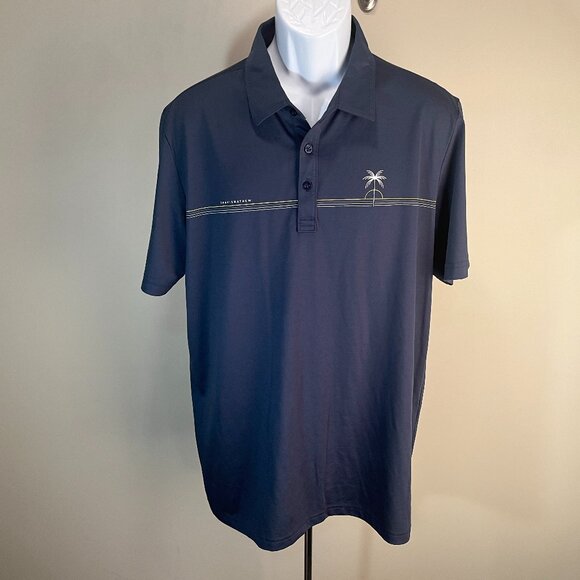 Travis Mathew Men's dark blue beachy vibes golf polo shirt XL Mint Condition - Picture 1 of 6